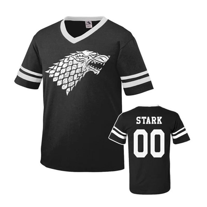 Наряжать лето осень Футболки Игра престолов печать Direwolf Топы корректирующие