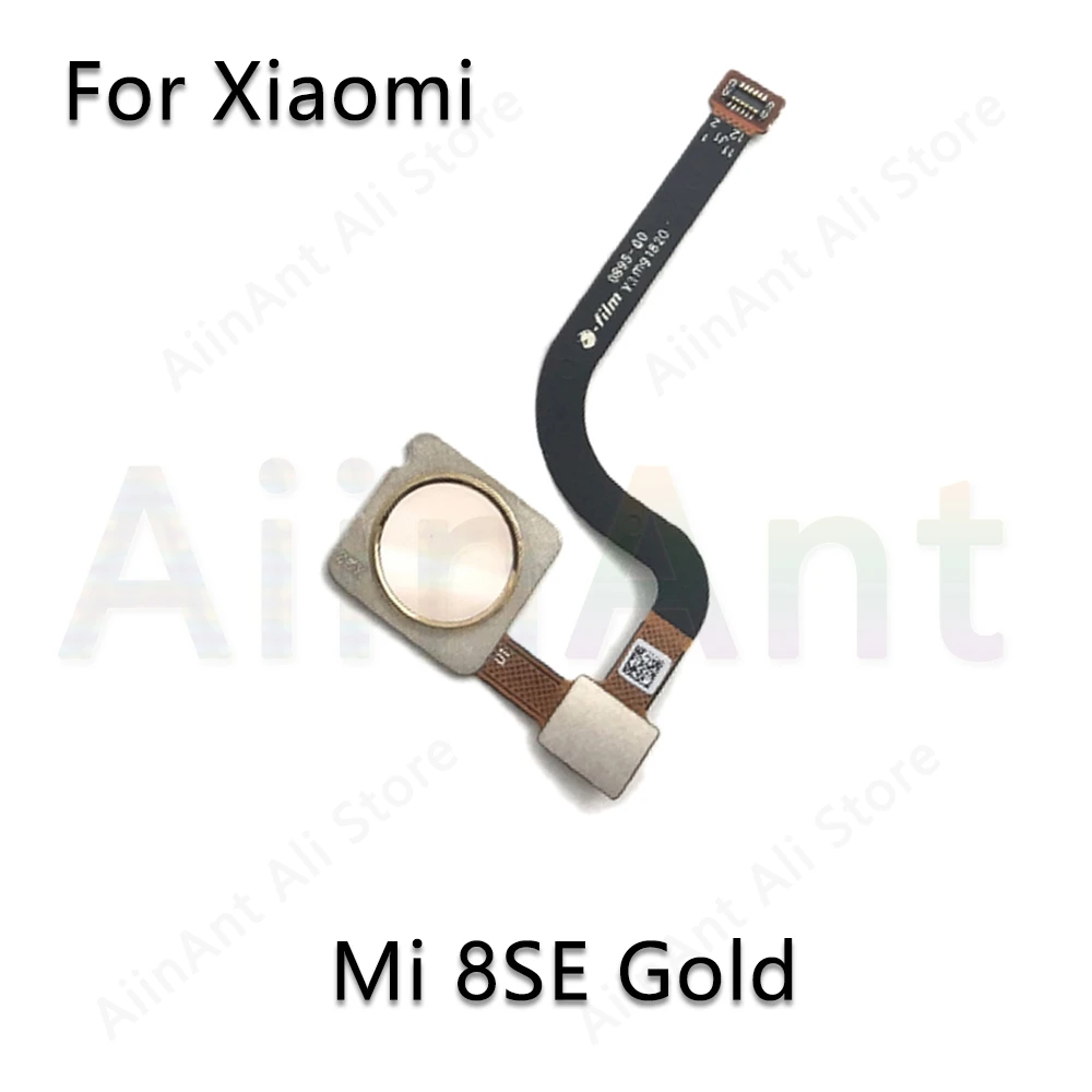 For Xiaomi 8SE Gold Оригинальная задняя кнопка домой датчик отпечатков пальцев гибкий кабель для Xiaomi Mi 8 8SE SE Lite датчик отпечатков пальцев Flex - Цвет: For Xiaomi 8SE Gold