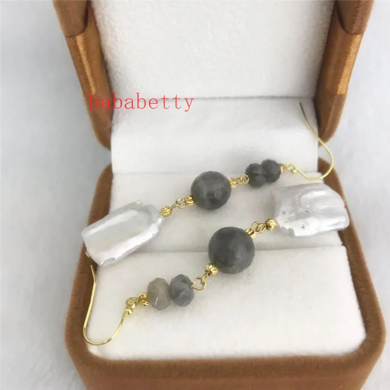 Серьги-Крючки из тибетского серебра новые нестандартные квадратные серьги