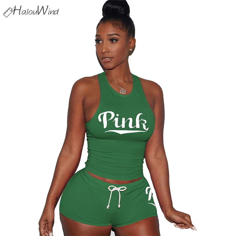 2019 для женщин розового цвета без рукавов принт буквы укороченные топы с