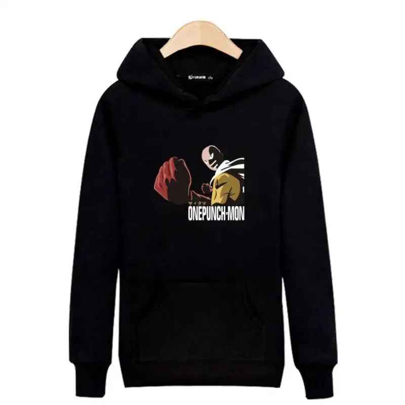 Один Удар Человек с Кулак 3xl Черный С Капюшоном Толстовки Мужские Одежды в