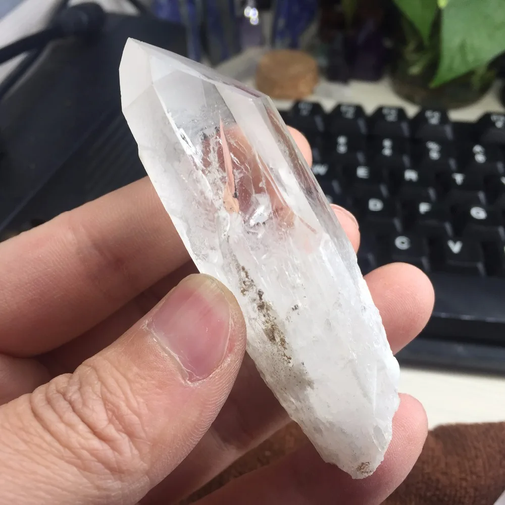 Today's Promotional Price 64g Natural Skeleton Quartz Crystal Stone Healing Minerals Wand Specimen #BH1058 | Дом и сад