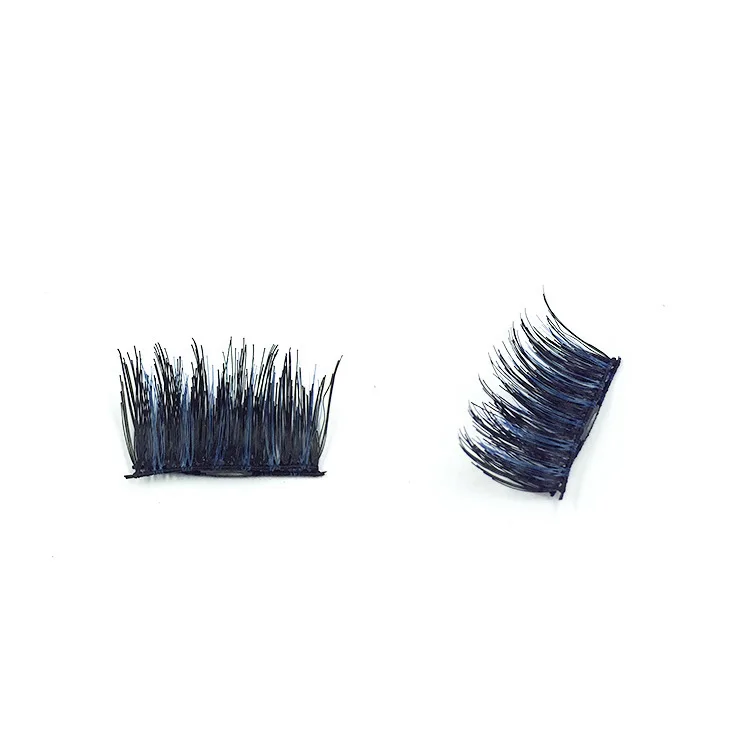 Красочные коричневые 3D Магнитные ресницы накладные ресницы полная полоса магнитные ресницы мягкие волосы для Хэллоуина Маскарад HP8711