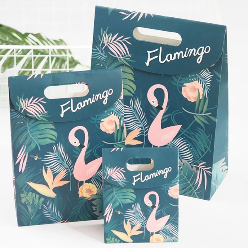 1 шт. Новый мультяшный Фламинго Липкий Мешок креативная бумажная коробка конфет