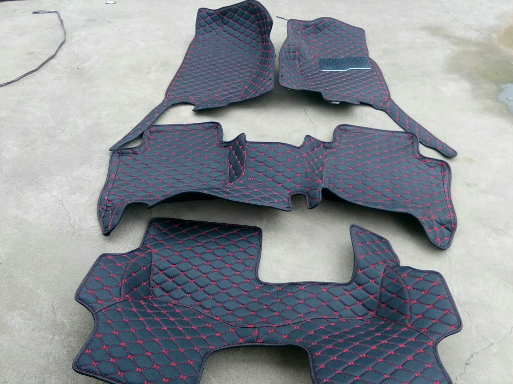 

High quality! Custom special floor mats for Right hand drive Volkswagen Touran 7seats 2018-2015 waterproof carpets,Free shipping