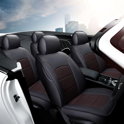 AutoDecorun сиденье из натуральной кожи чехол для Lexus IS250 IS350 IS300 IS300h IS200t IS250C IS300C IS350C сиденья Аксессуары для велосипеда - Название цвета: Black X Coffee
