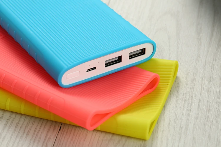 Силиконовый защитный чехол оболочка для внешнего аккумулятора Xiaomi Xiao Mi Xiami 2 10000