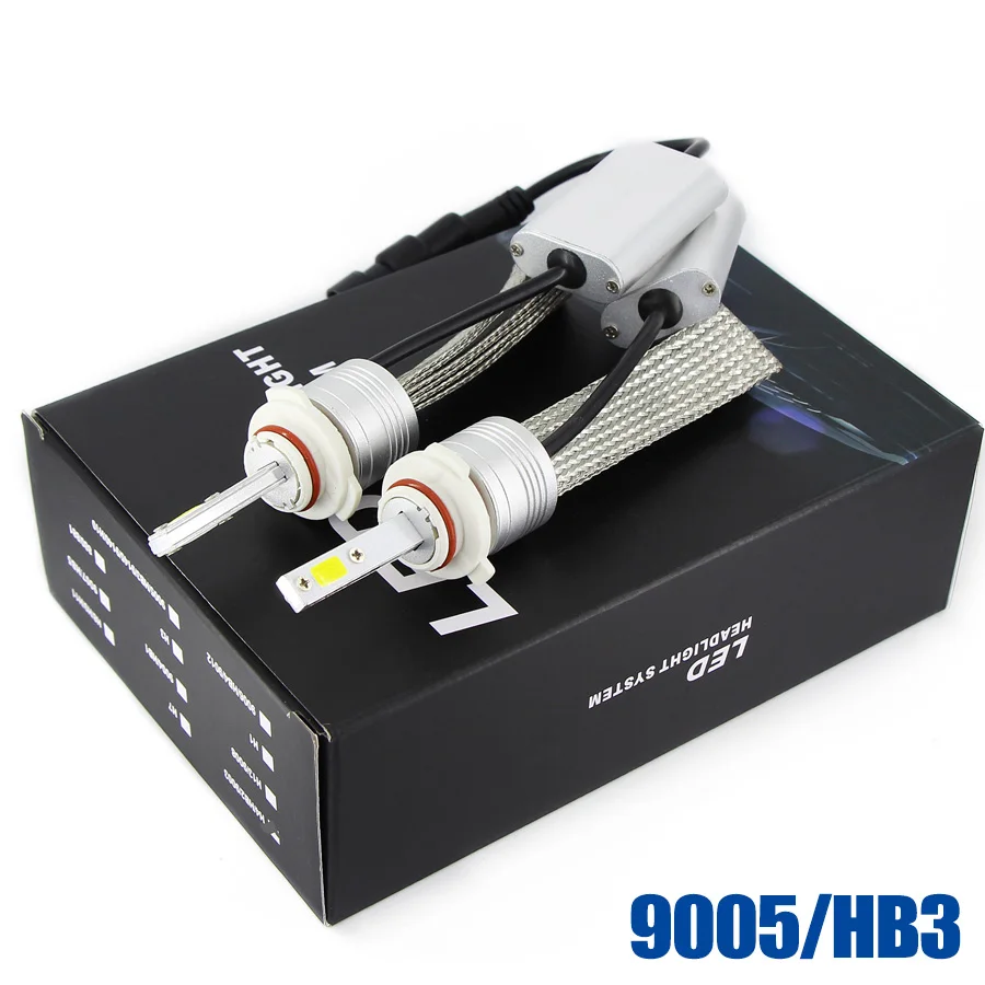 9005 HB3 Светодиодный H4 лампы Hi/короче спереди и длиннее сзади) ЛУЧ 9004 9007 9008 H13 светодиодный фар автомобиля H7 Противотуманные фары H11 H8 светодиодный 9005 9006 H10 H3 H1 H16(Япония) автомобильные аксессуары - Испускаемый цвет: 9005 HB3