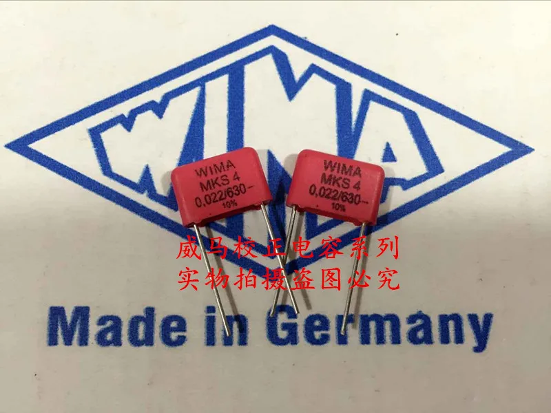 2019 горячая распродажа 10 шт/20 штук Германия WIMA MKS4 630V 0 022 мкФ 223 22nf P: мм аудио