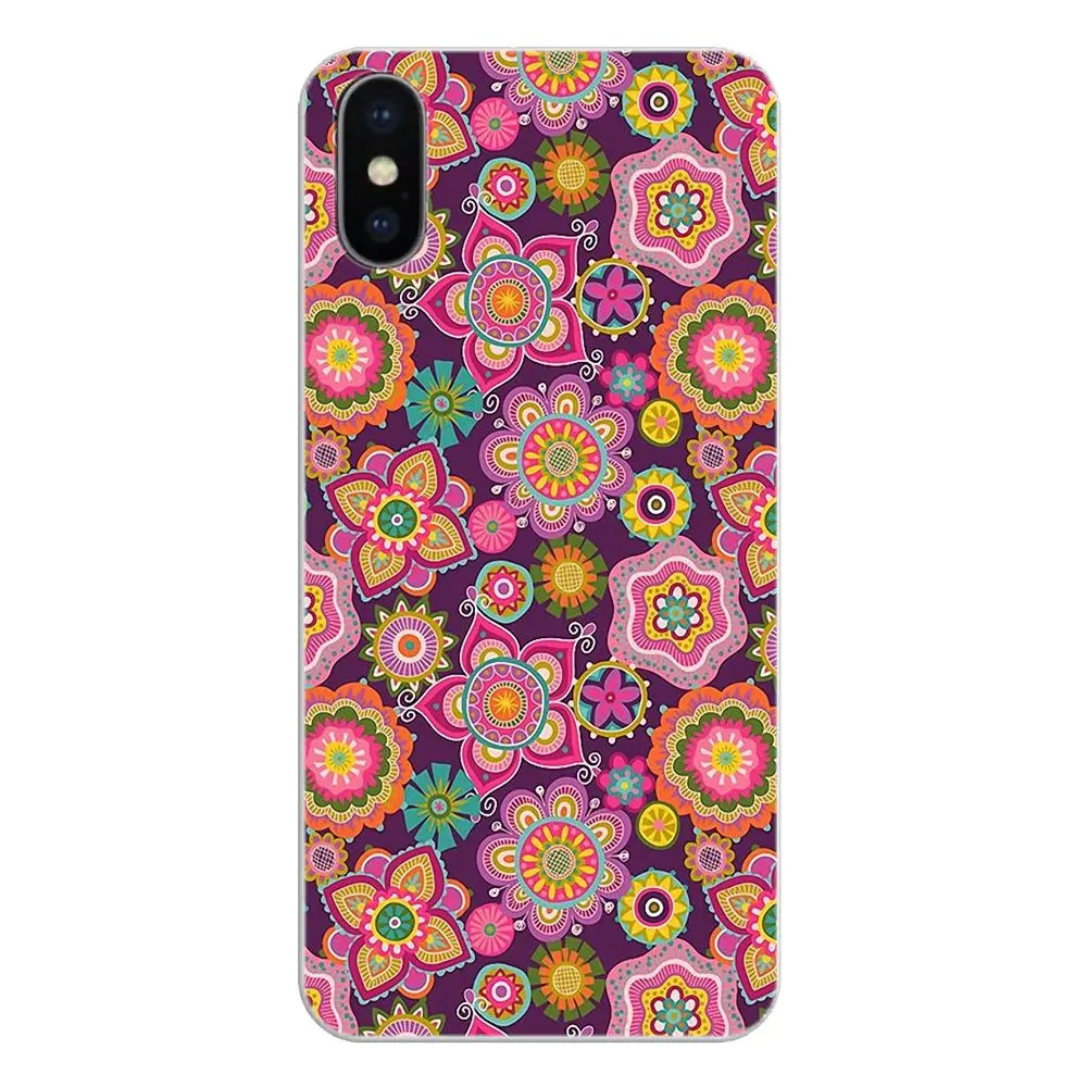 Silicone Shell Cover Paisley Flower Mandala Henna Pattern Hippie For Xiaomi Redmi 4X S2 3S Note 3 4 5 6 6A Por Pocophone F1 Mi |