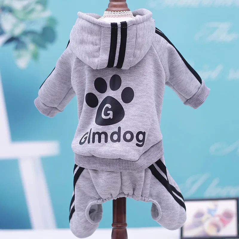 New Dog Clothes Four Leg Jumpsuit Clothing Pet Autumn Winter Costume Hoodie Warm Coat Jacket For Small medium large Dogs | Дом и сад