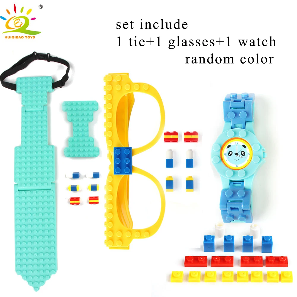 HUIQIBAO игрушки сделай сам очки часы Бабочка строительная пластина для