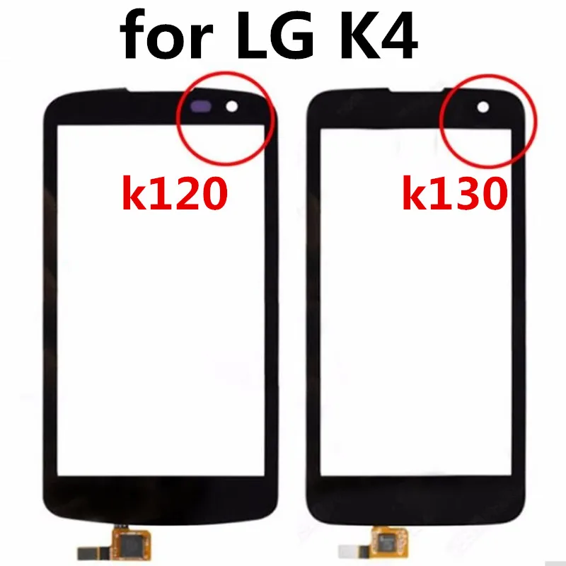 4 5 ''Сенсорный экран для LG K4 K120 K120E K130 K130E мобильного телефона сенсорный