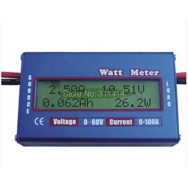 3pcs/lot Digital LCD 60V/100A RC Voltage/ Current/ Power/ Battery Analyze Watt Meter Wholesale Promotion + Free Shipping | Игрушки и
