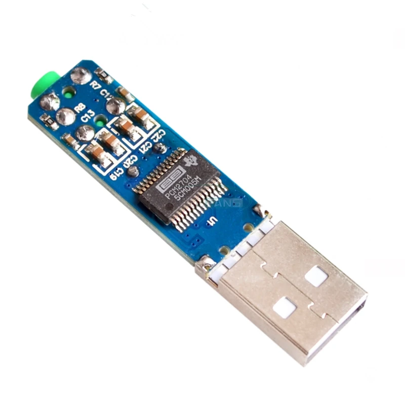Мини-звуковая карта 5 в постоянного тока PCM2704 USB DAC HIFI звуковая питания декодер