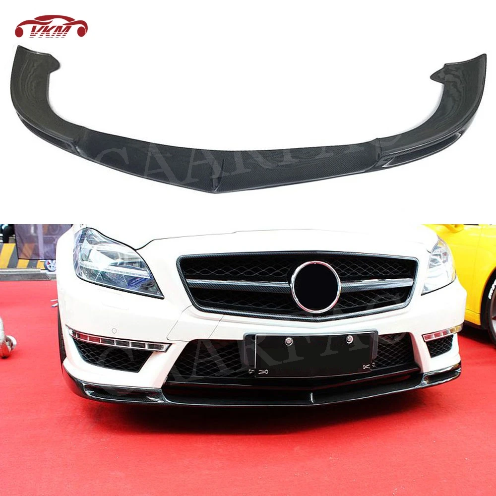 Передний спойлер из углеродного волокна разветвители щитки для Mercedes Benz CLS Class W218