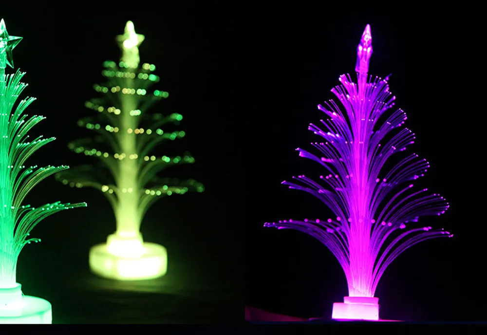 Новый квалифицированные челнока Merry LED Цвет изменение мини Рождественская елка