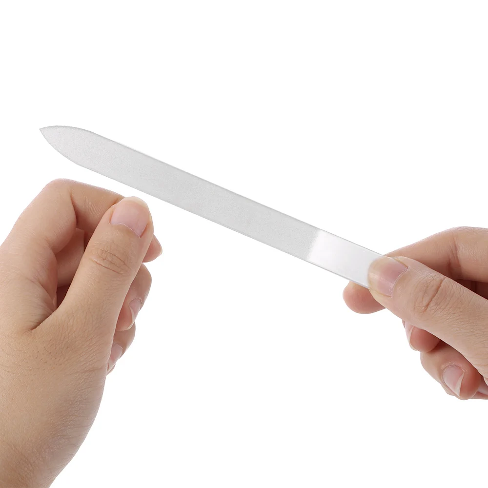 Шикарная стеклянная пилка для ногтей буферная пилки с кристаллами устройство