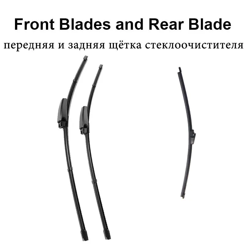 Front and Rear YITOTE щетки стеклоочистителя для SEAT Exeo Fit слайдер ручки 2008 2009 2010 2011 2012 2013 - Цвет: Front and Rear