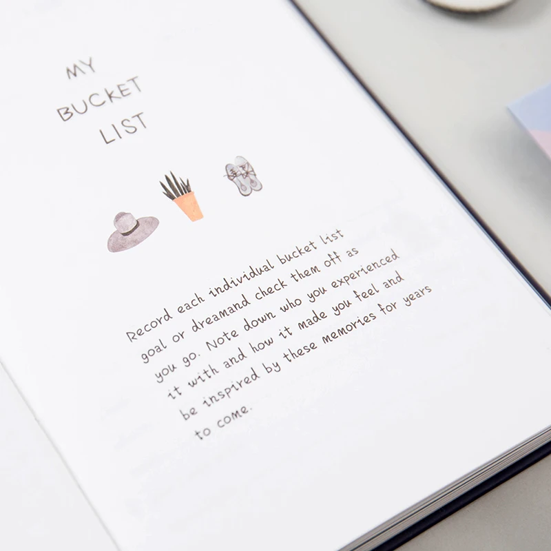 JOYTOP ведро 100 список filofax Тетрадь многоцветный Шариковая ручка васи ленты