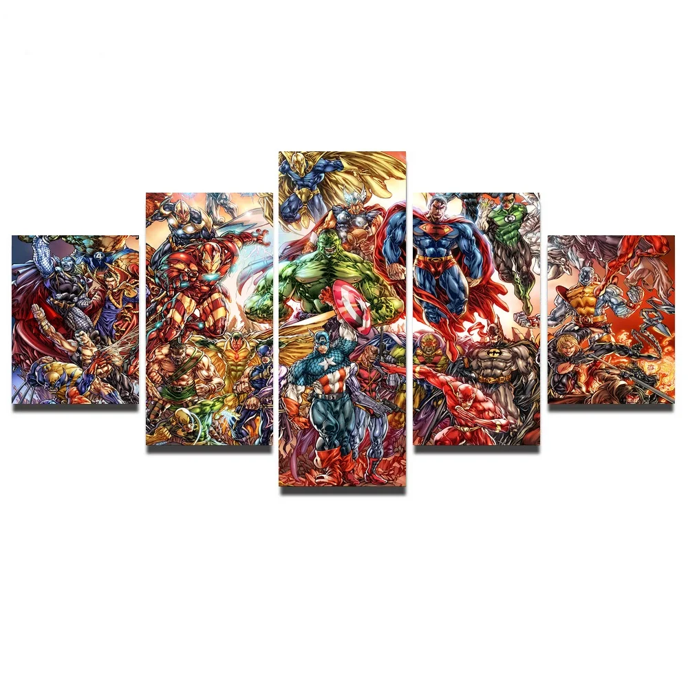 Модульный плакат HD печатная Картина на холсте настенное искусство 5 шт. холст