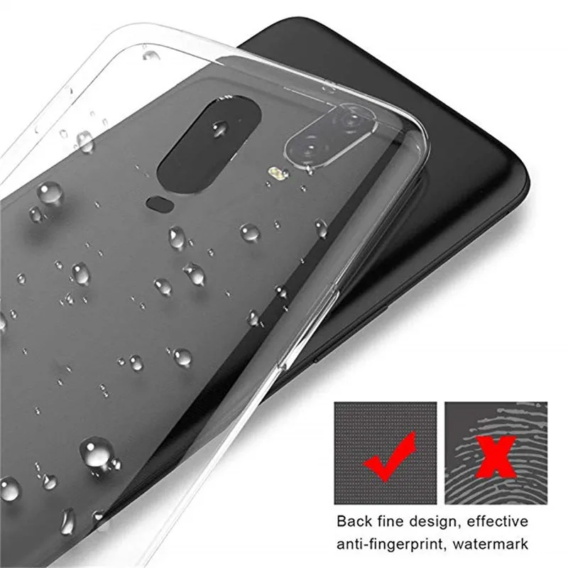 Чехол для Oneplus 6 T мягкий прозрачный чехол One Plus 6T A6013 A6010 защитный задней панели |
