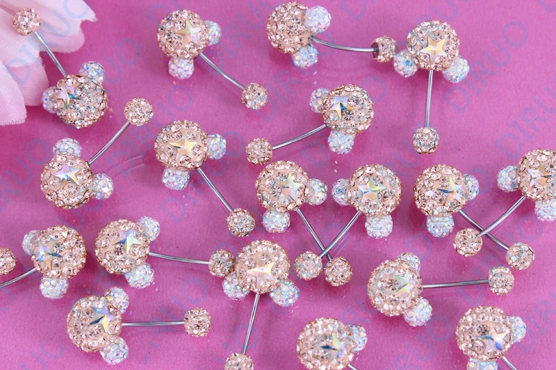 Пятиконечная звезда прекрасные блестят Митч пирсинг ювелирные изделия