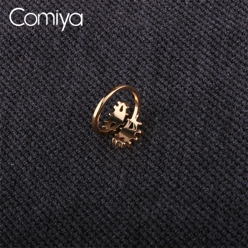 Женское кольцо на палец Comiya Bague Argent золотого цвета с большими глазами|Кольца| |