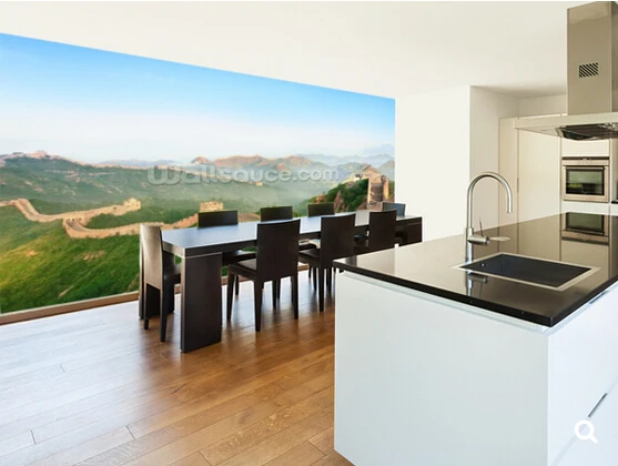 Заказные натуральные обои большая стена китайского Пейзажа 3D фотообои для