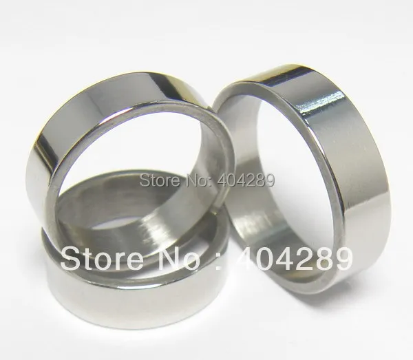 Wholesale 100pcs Cheap 6MM Flat Stainelss Steel Rings |