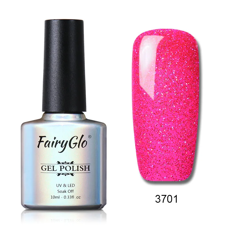 NHJ3701 FairyGlo, 10 мл, Neno, блестящий Гель-лак для ногтей, УФ-светодиодный, гибридный лак, впитываемый, Полуперманентная краска, Гель-лак для ногтей - Цвет: NHJ3701
