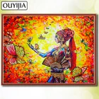 Картина для алмазной вышивки Стразы с изображением животных, цветов, бабочек, птиц