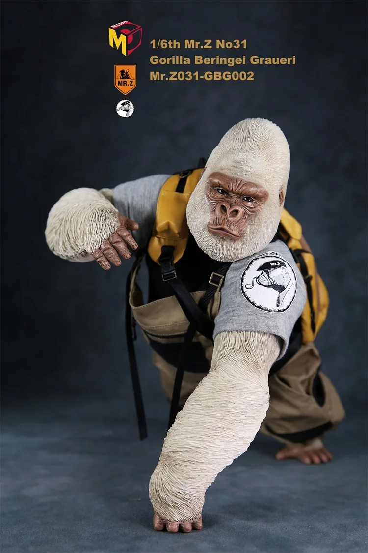 MR. Z Серия животных 1/6 африканская низменная Горилла двойная голова лепить Гараж Набор статуя для 1" фигурка сцены DIY украшение автомобиля