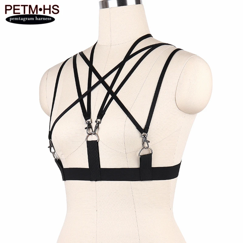 Женское сексуальное нижнее белье на бретельках бюстье в стиле Харадзюку бондаж