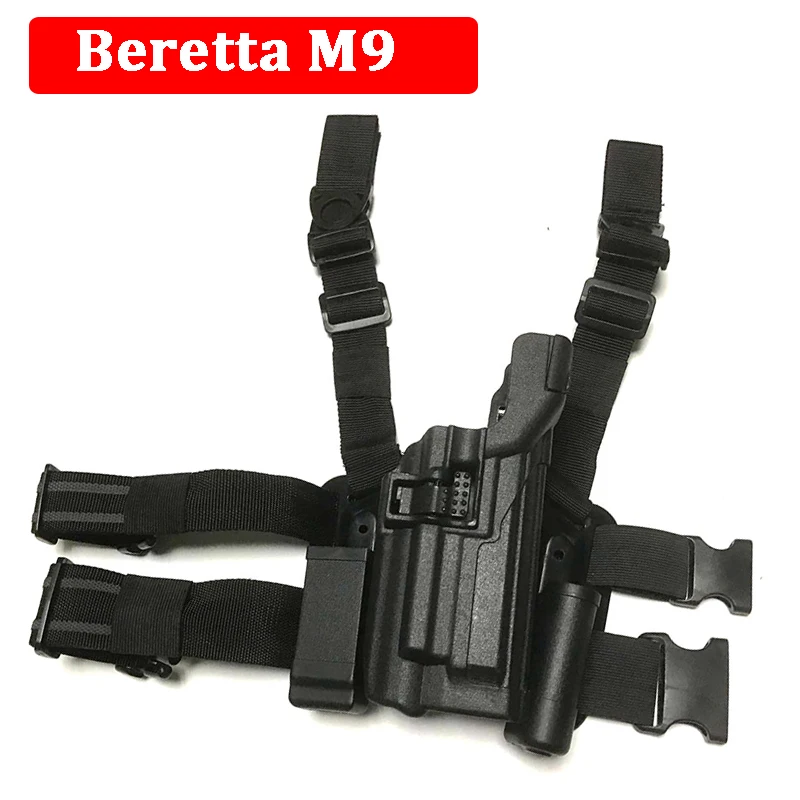 

Военная кобура Beretta M9 92 96 с подшипником для пистолета, фонарик для охоты, страйкбола, тактическая кобура для переноски пистолета, кобура для ...