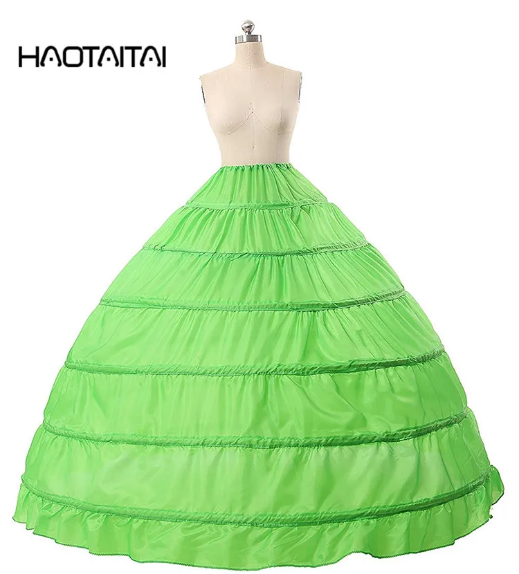 Зеленые свадебные юбка 6 Обручи простой белый фиолетовый красный розовый