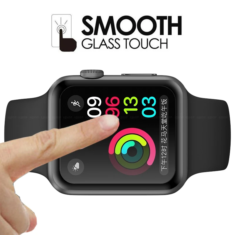 Защитное стекло с закругленными краями для Apple watch Series 4 3 2 1 38 мм 40 42 44 мм|Защитные
