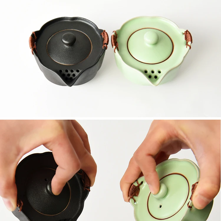 Chinese Travel Kung Fu Tea Set coffee setsCeramic Portable Teacup Porcelain Service Gaiwan Tea Cups Mug of Tea Ceremony Teapot