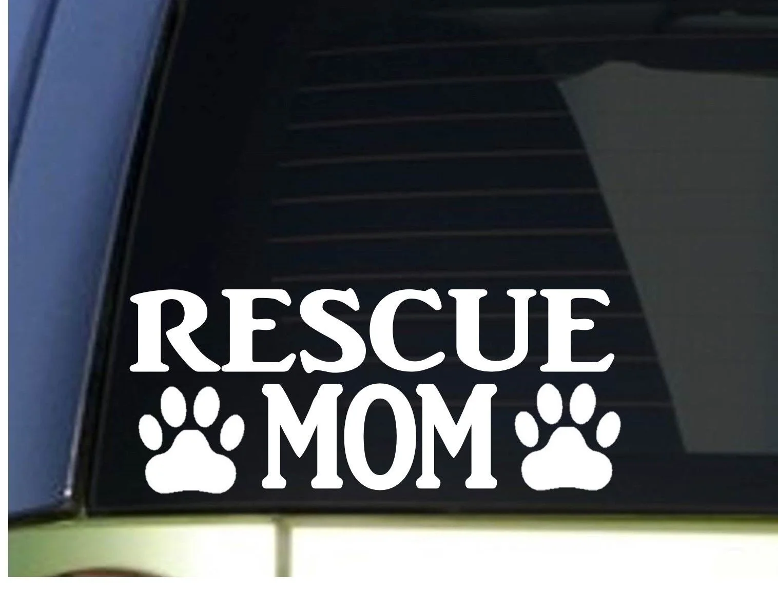 

Rescue Mom sticker 8.5 inch wide vinyl puppy toy training window Sticker 22.25cm