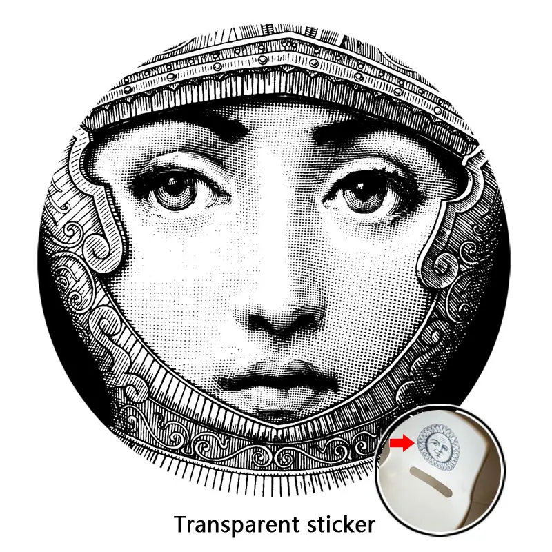 8/10/10-дюймовая шпилька дизайнер Fornasetti обои прозрачный бренд наклейки для украшения Гостиная