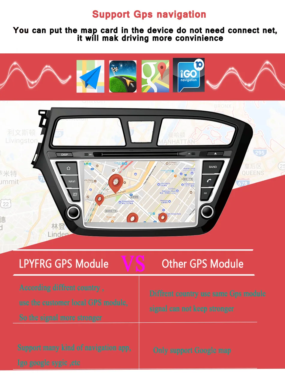 Автомобильный DVD плеер с ОЗУ 4 Гб android 10 для Hyundai I20 2015 2016 2017 gps навигация радио аудио