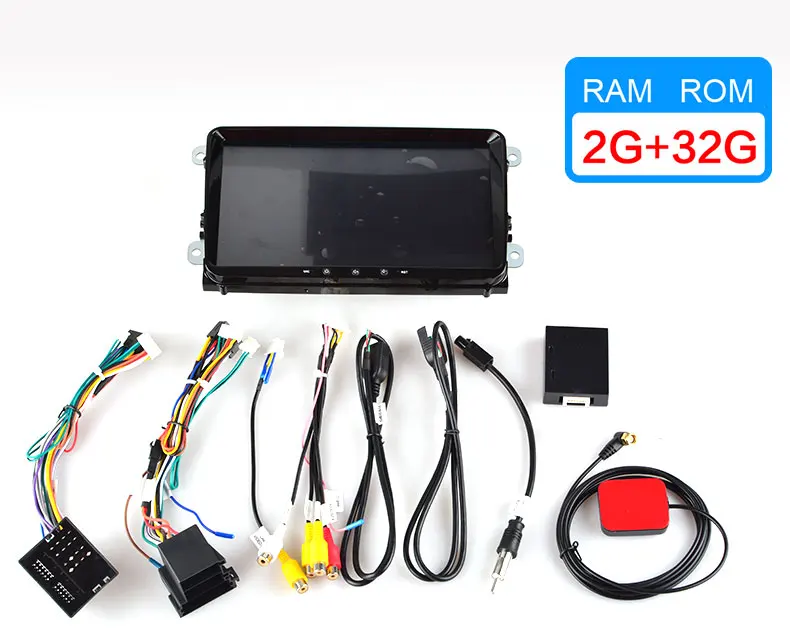 E-VW-3005-2G Ram 2G+ rom 32G Android автомобильный Радио плеер gps навигация для Фольксваген Шкода Гольф 5 6 POLO PASSAT B5 B6 JETTA TIGUAN 2 din - Цвет: E-VW-3005-2G