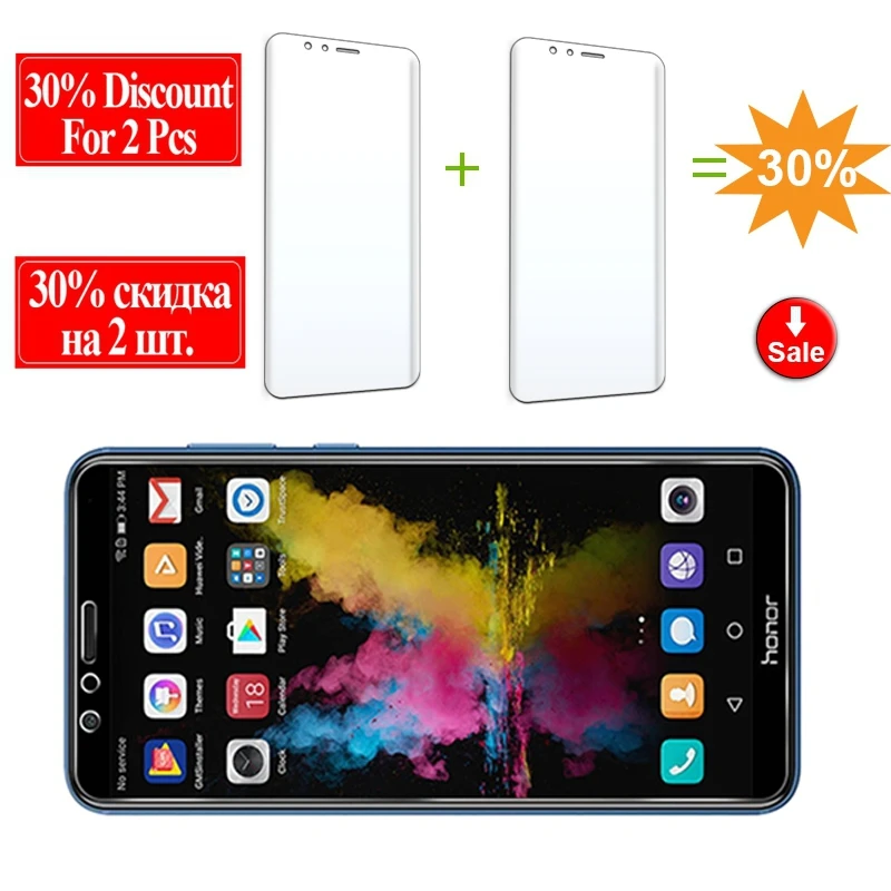 Защитное стекло для huawei honor 7c 6c 5c Защитная пленка экрана homor tremp 4c 3c 8c закаленное homer