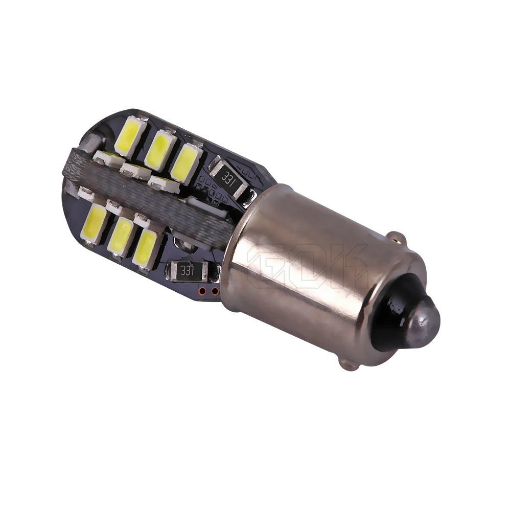 Автомобильные светодиодные лампы canbus BA9S Canbus 24SMD T4W W5W 24 светодиода 3014 smd bax9s|smd car
