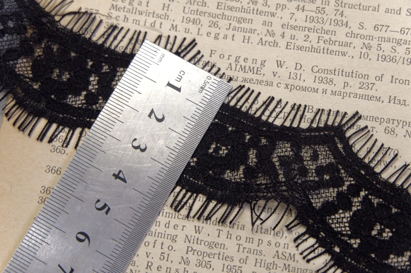 18 m / pack black white wavy side eyelash lace accessories DIY clothes neckline decorative materials 4 cm wide SS205 | Дом и сад