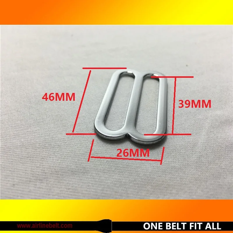Нержавеющий 38 мм ширина лямки ремня Металлические бегунок безопасное сидение
