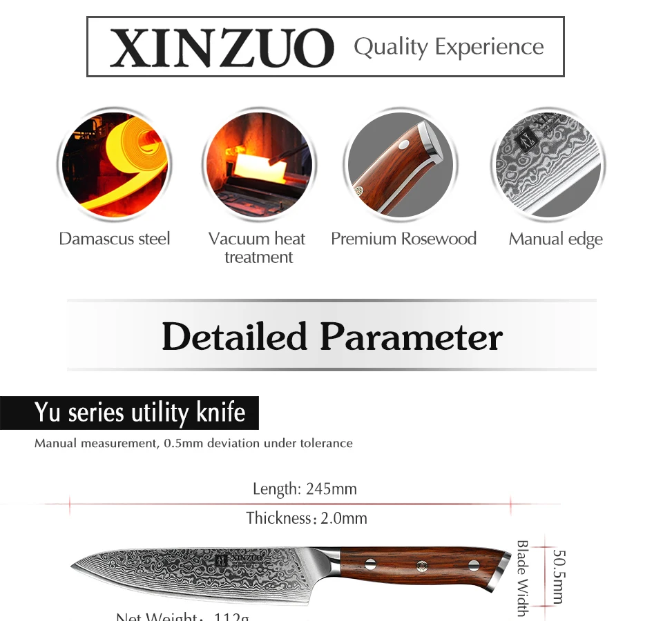 XINZUO 4 шт набор кухонных ножей из дамасской стали, набор поварских ножей, профессиональный мастер сантоку, нож для измельчения, столовые приборы из нержавеющей стали