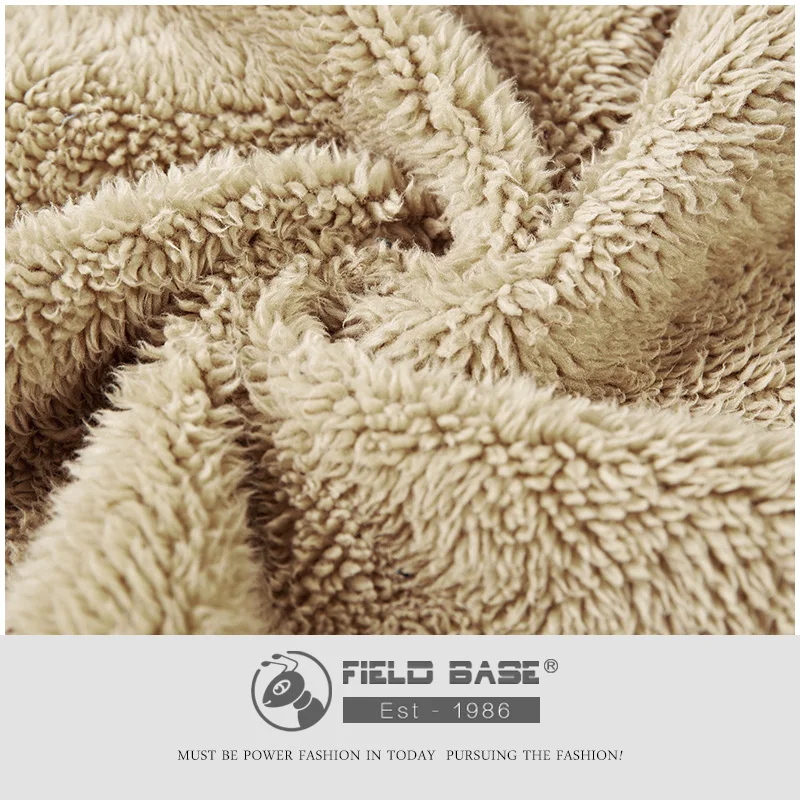 Field Base Corduroy Winter Jacket Men's Coat Thick Warm Velvet Casual Fashion Jackets For Russia Design Brand Size 3XL | Мужская