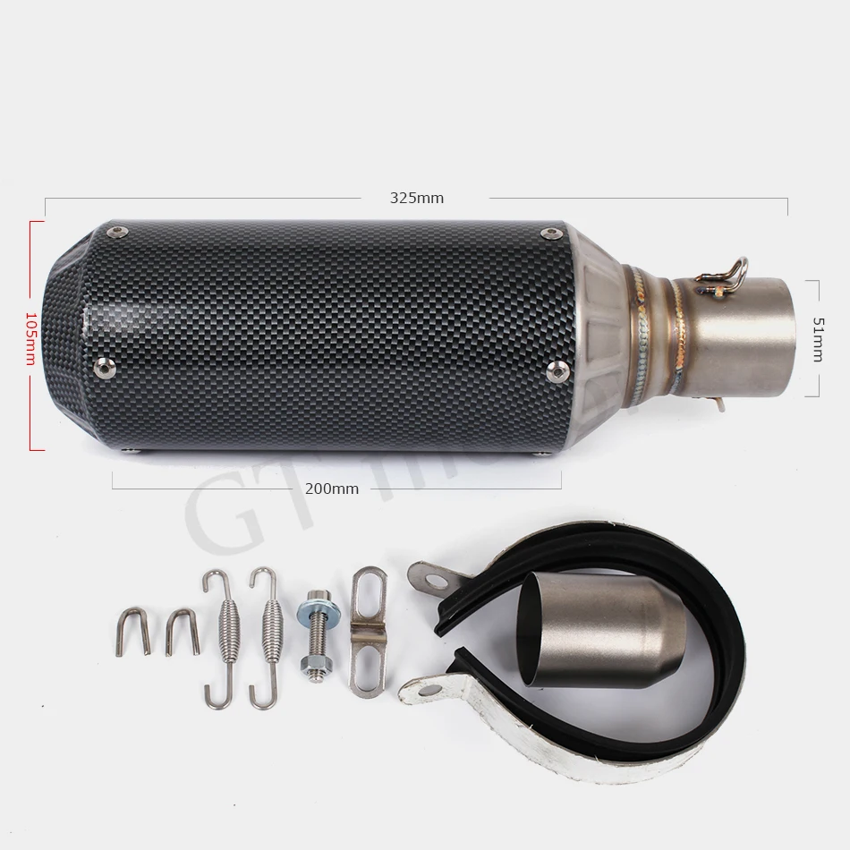 GT Motor - Мотоцикл с модифицированным полным выхлопным трактом ДЛЯ YAMAHA FZ-09 MT-09 FZ 09 MT 2014-2017 с глушителем (не для трейсера).