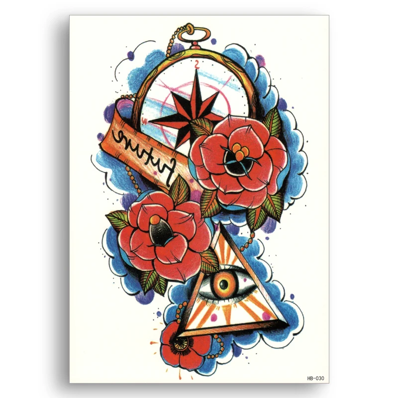 Переводятся с помощью воды поддельные татуировка непромокаемая Временная